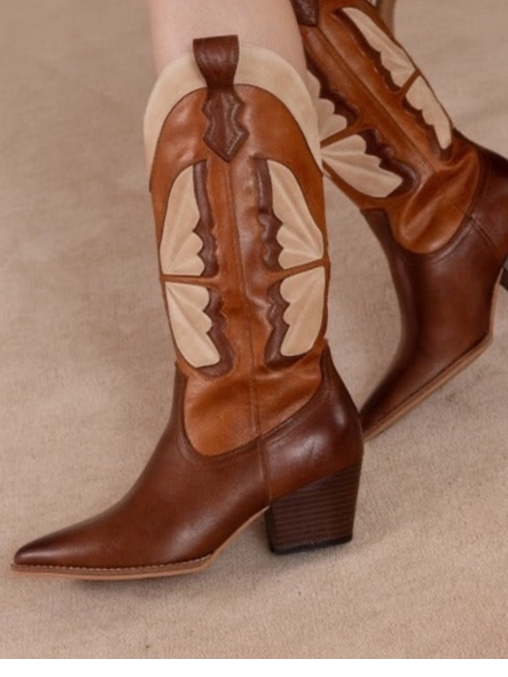 Oasis Society FAIRY Mid-Call Western Boots Size 7.5